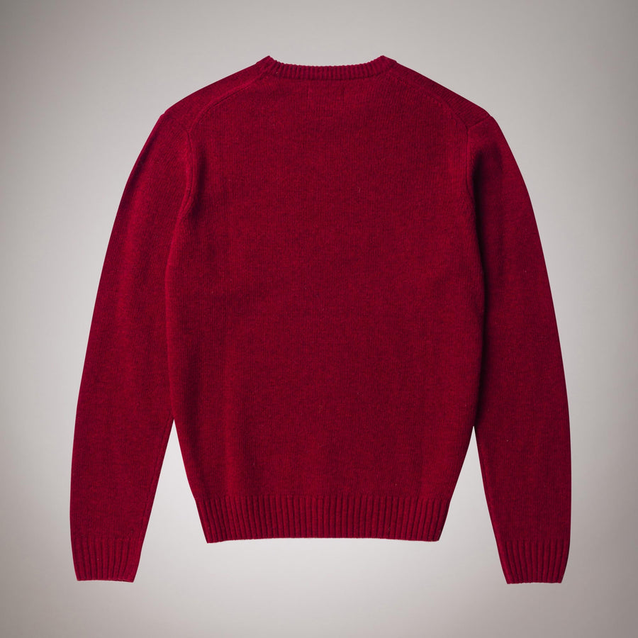 Maglione girocollo in lana peso medio