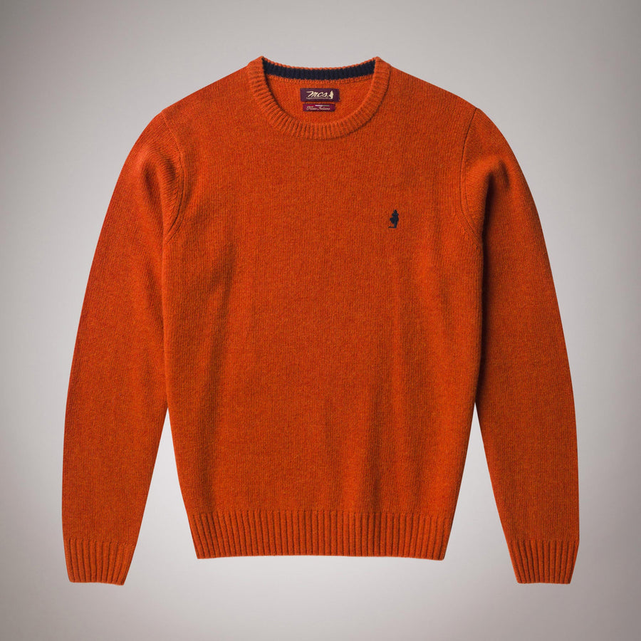 Maglione girocollo in lana peso medio