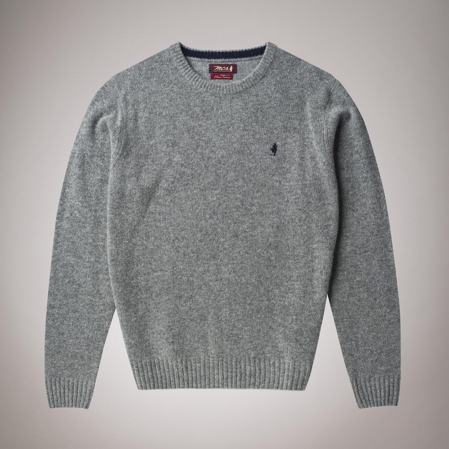 Maglione girocollo in lana peso medio