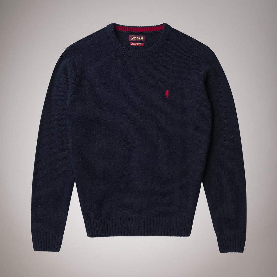 Maglione girocollo in lana peso medio