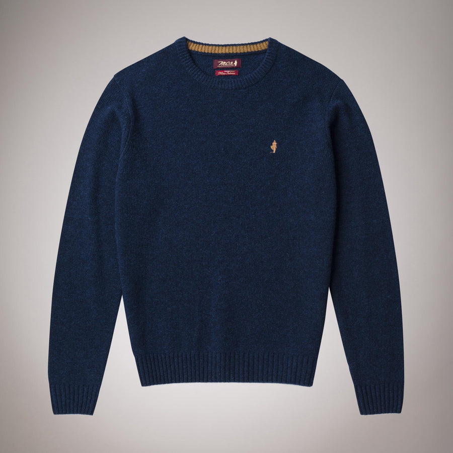 Maglione girocollo in lana peso medio