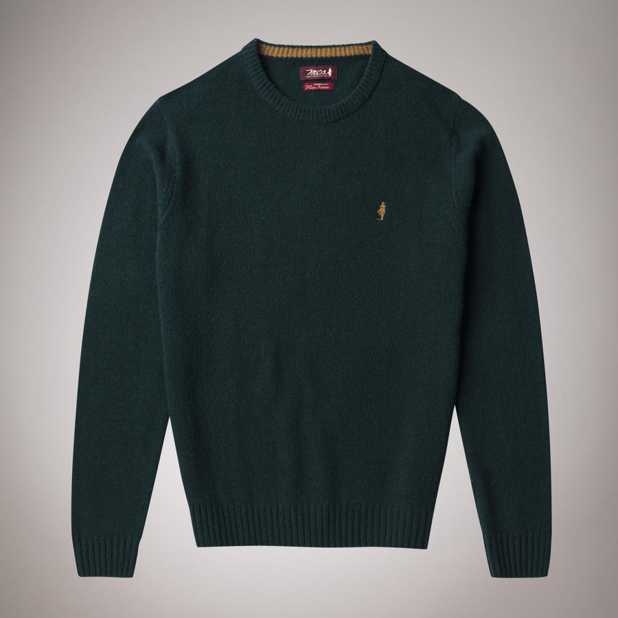 Maglione girocollo in lana peso medio