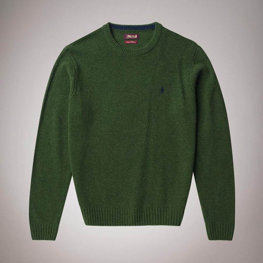Maglione girocollo in lana peso medio