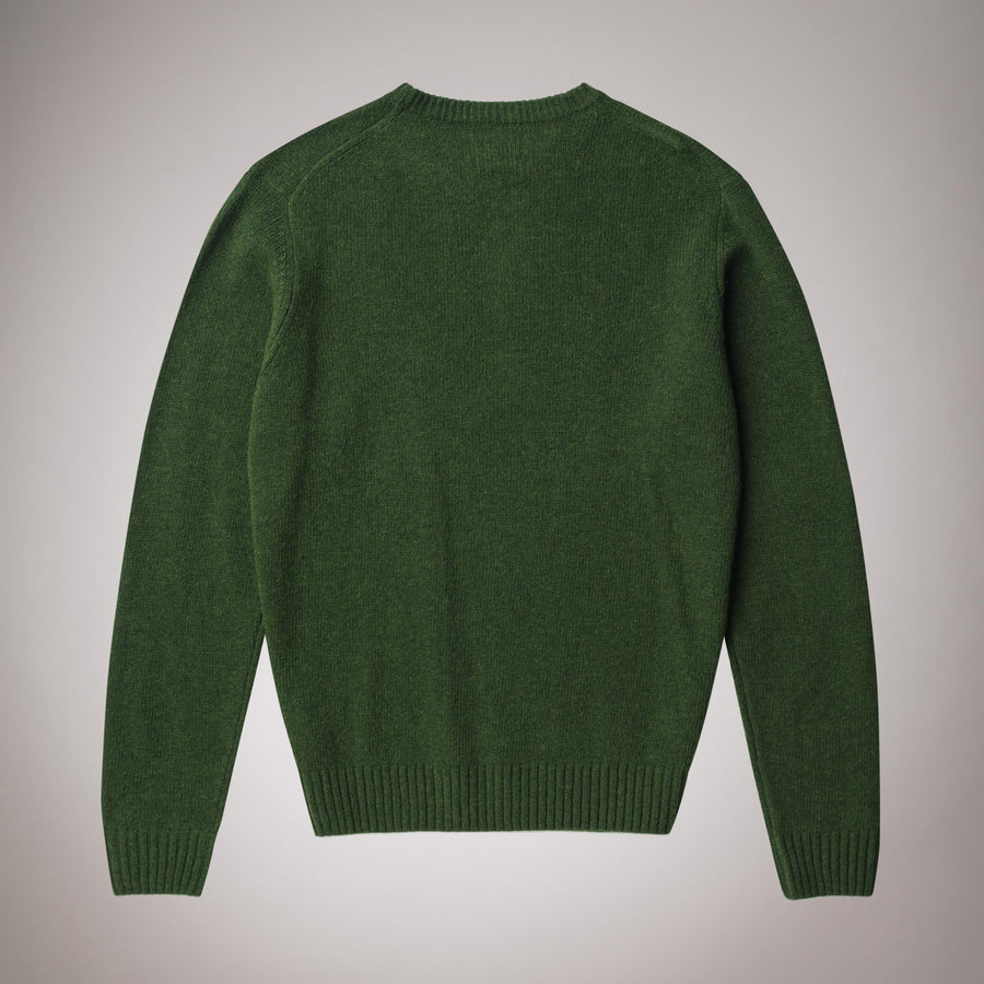 Maglione girocollo in lana peso medio