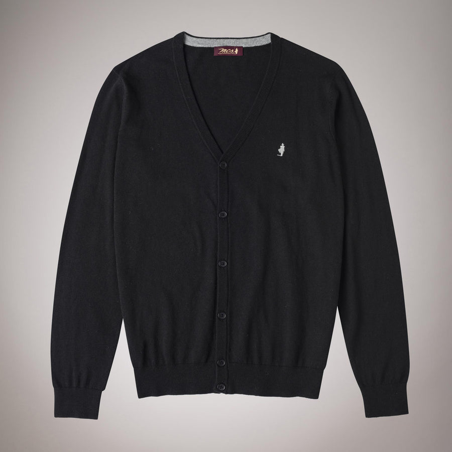 Cotton-wool cardigan with buttons