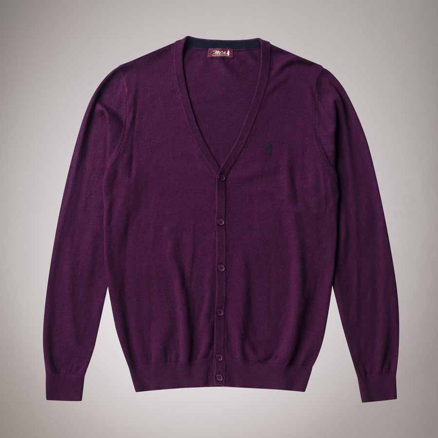 Cotton-wool cardigan with buttons