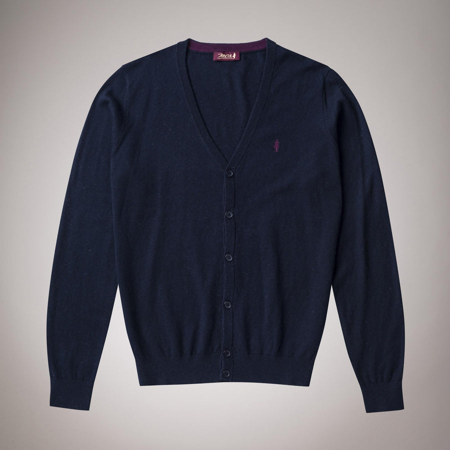 Cotton-wool cardigan with buttons