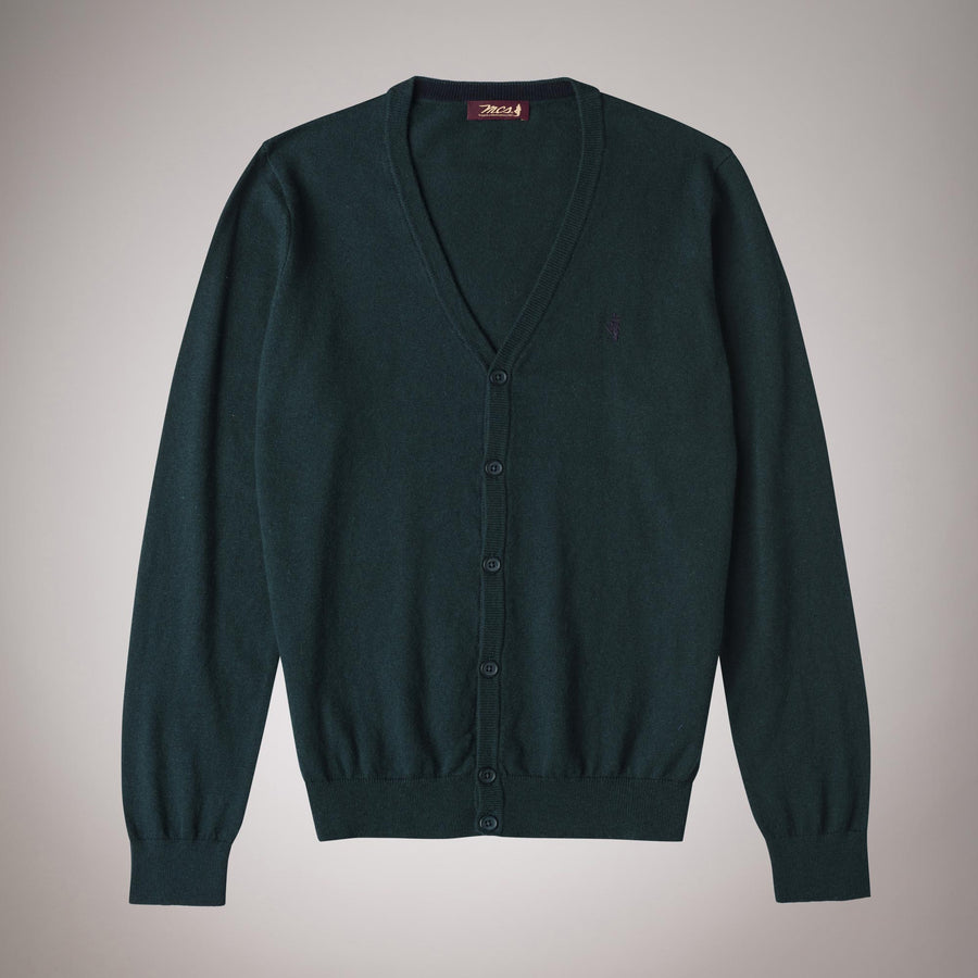 Cotton-wool cardigan with buttons