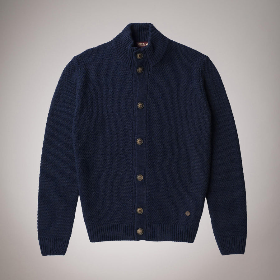 Cardigan in misto lana con bottoni
