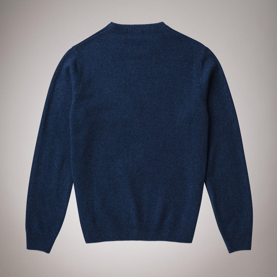 Maglione girocollo in lambswool mouliné