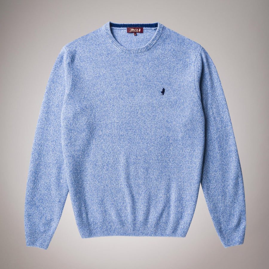 Maglione girocollo in lambswool mouliné