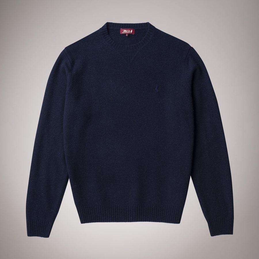 Maglione girocollo in lambswool ritorto