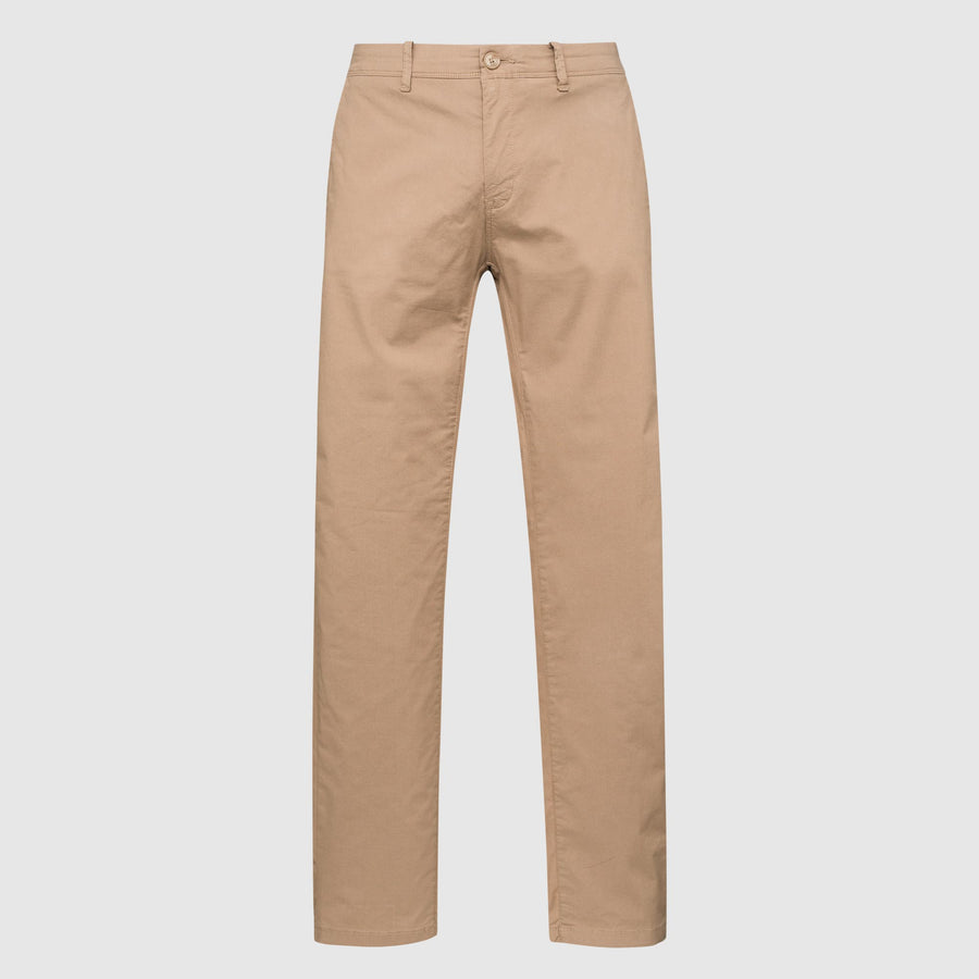 Pantaloni chino in popeline di cotone elasticizzato