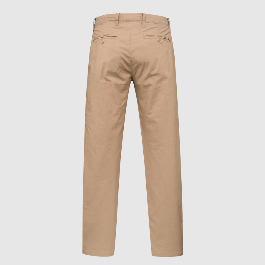 Pantaloni chino in popeline di cotone elasticizzato