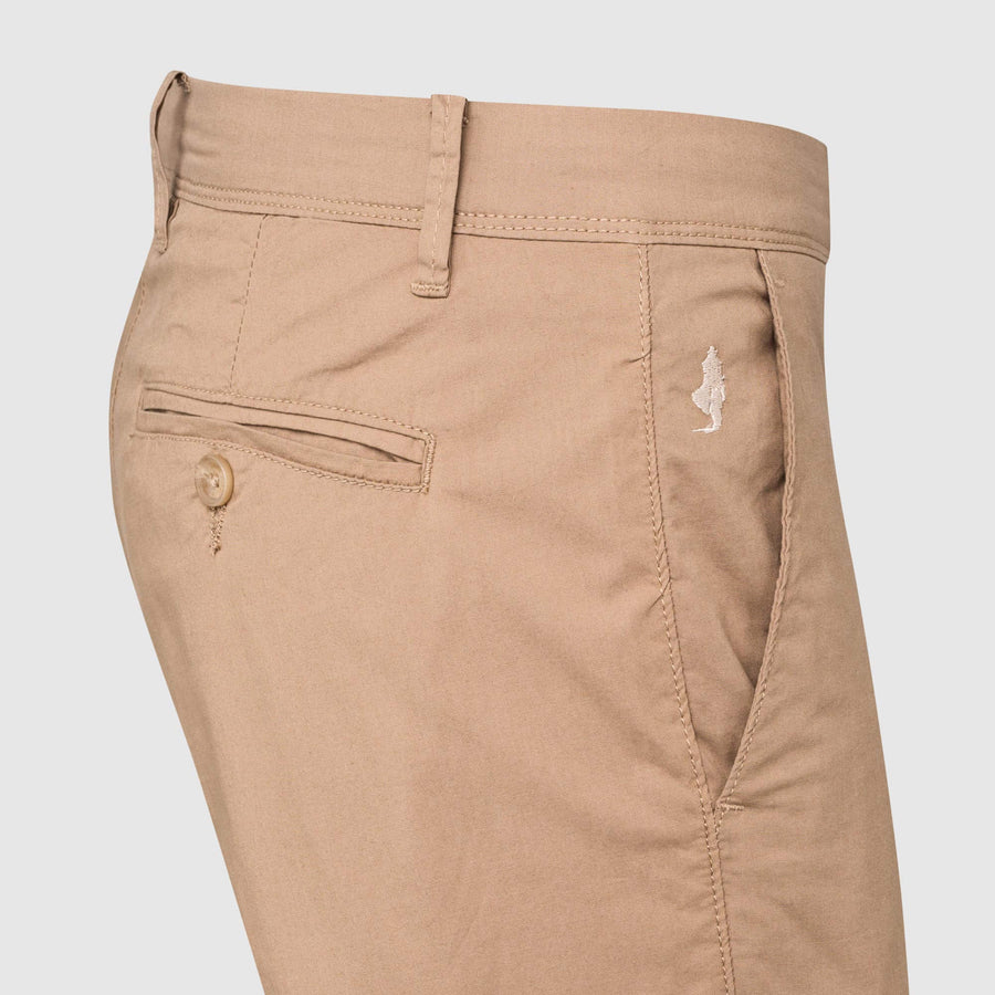 Pantaloni chino in popeline di cotone elasticizzato