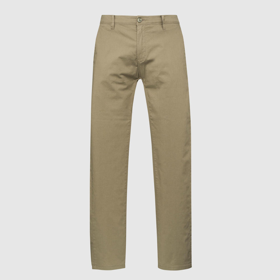 Pantaloni chino in popeline di cotone elasticizzato