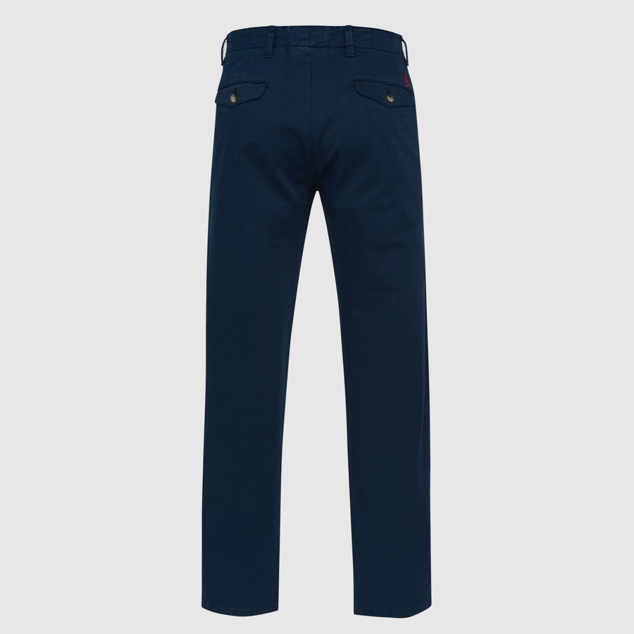 Overdyed cotton chino trousers