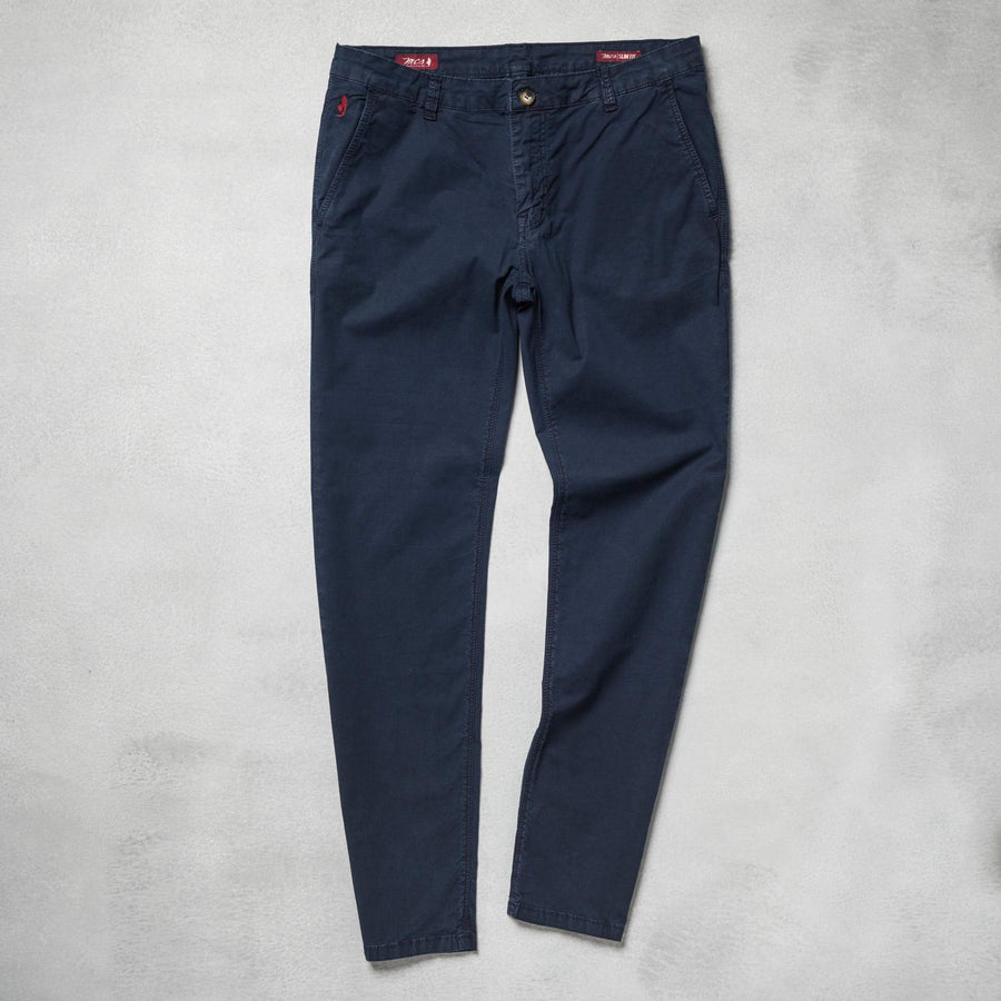 Pantaloni chino in twill di cotone elasticizzato