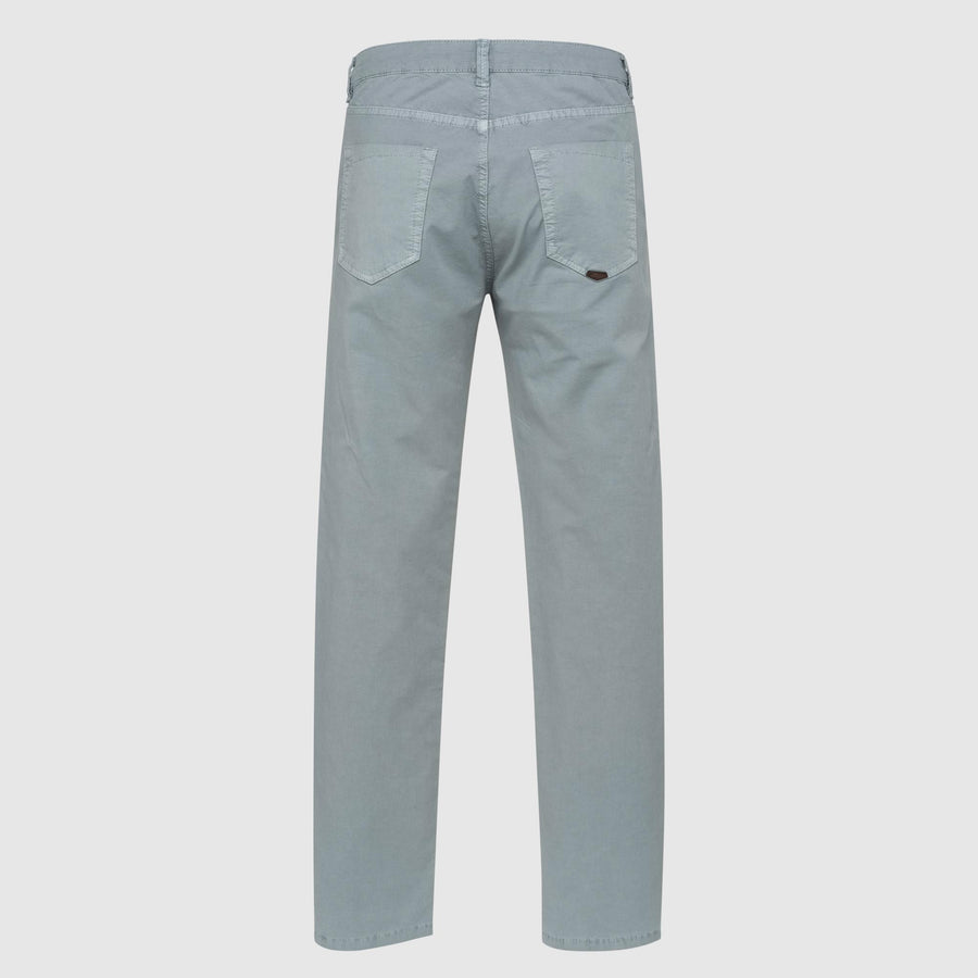 Stretch cotton twill chino trousers