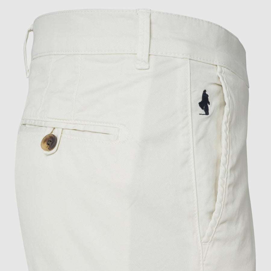 Pantaloni chino in tricotina di cotone elasticizzata