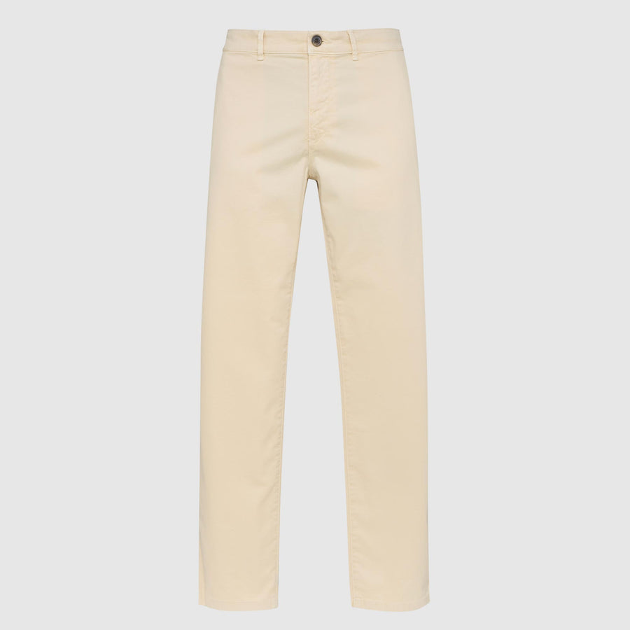 Pantaloni chino in tricotina di cotone elasticizzata