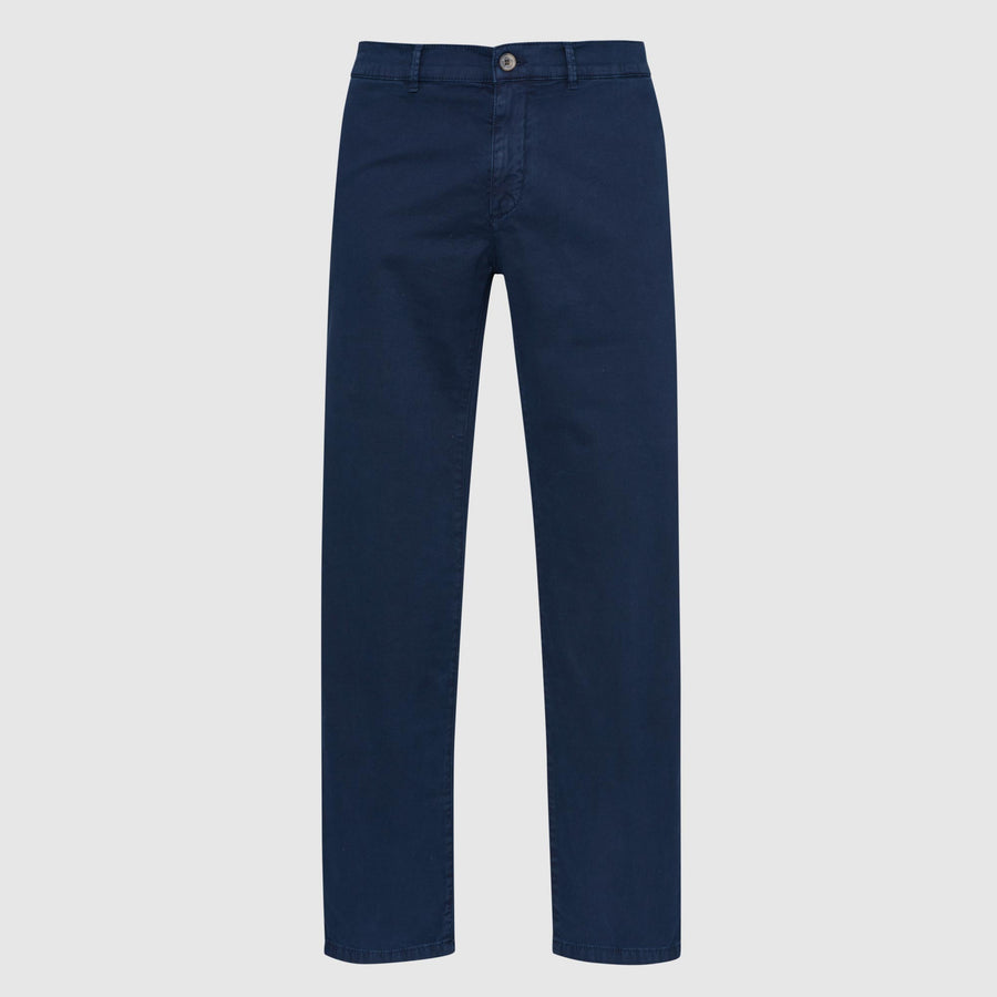 Pantaloni chino in tricotina di cotone elasticizzata