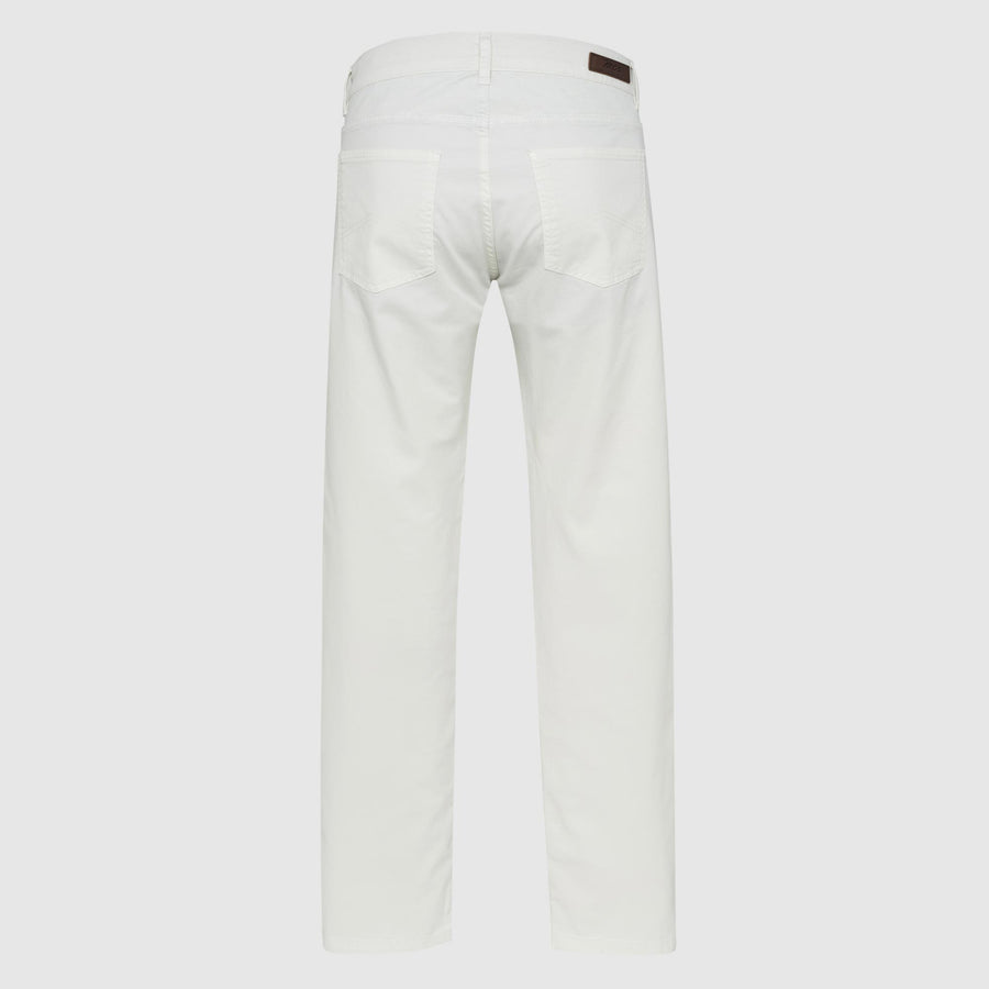 Pantaloni cinque tasche in tessuto spinato