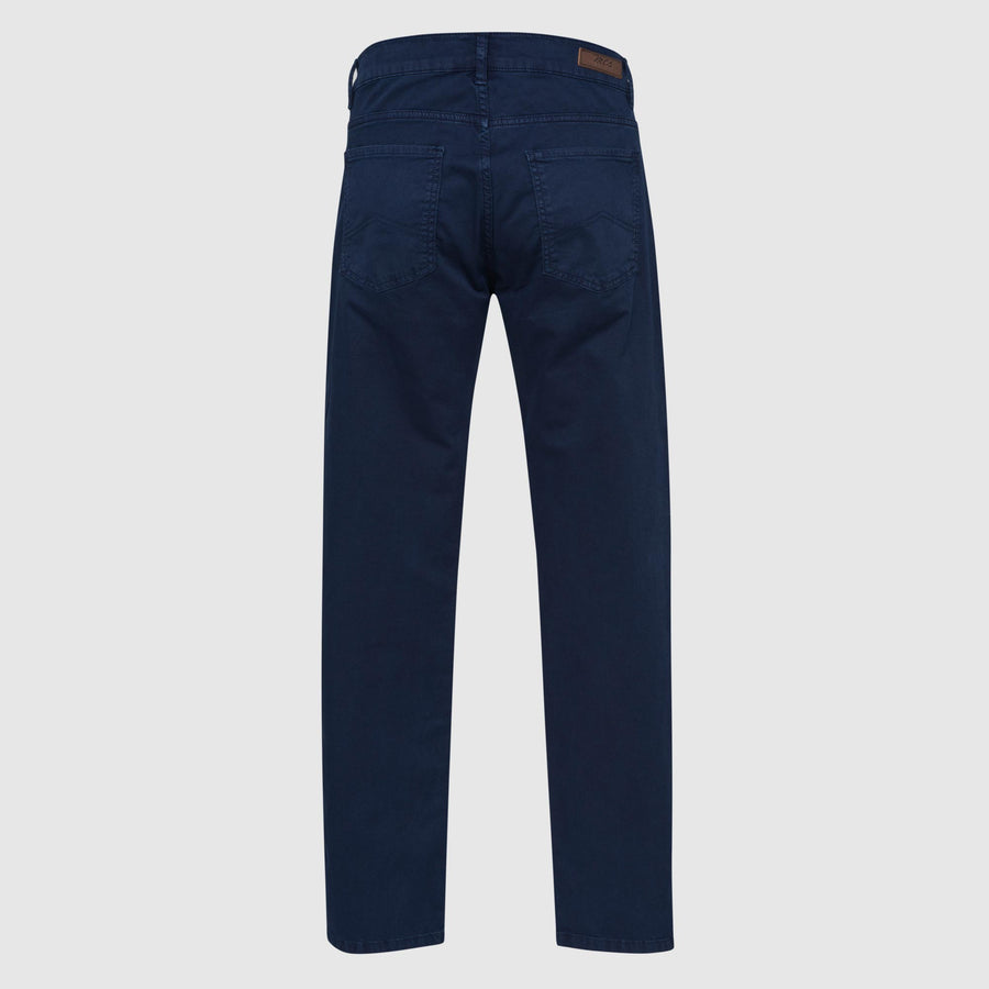Pantaloni cinque tasche in tessuto spinato