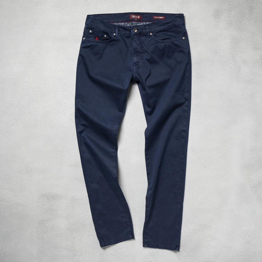Pantalone in tricotina tinto in capo