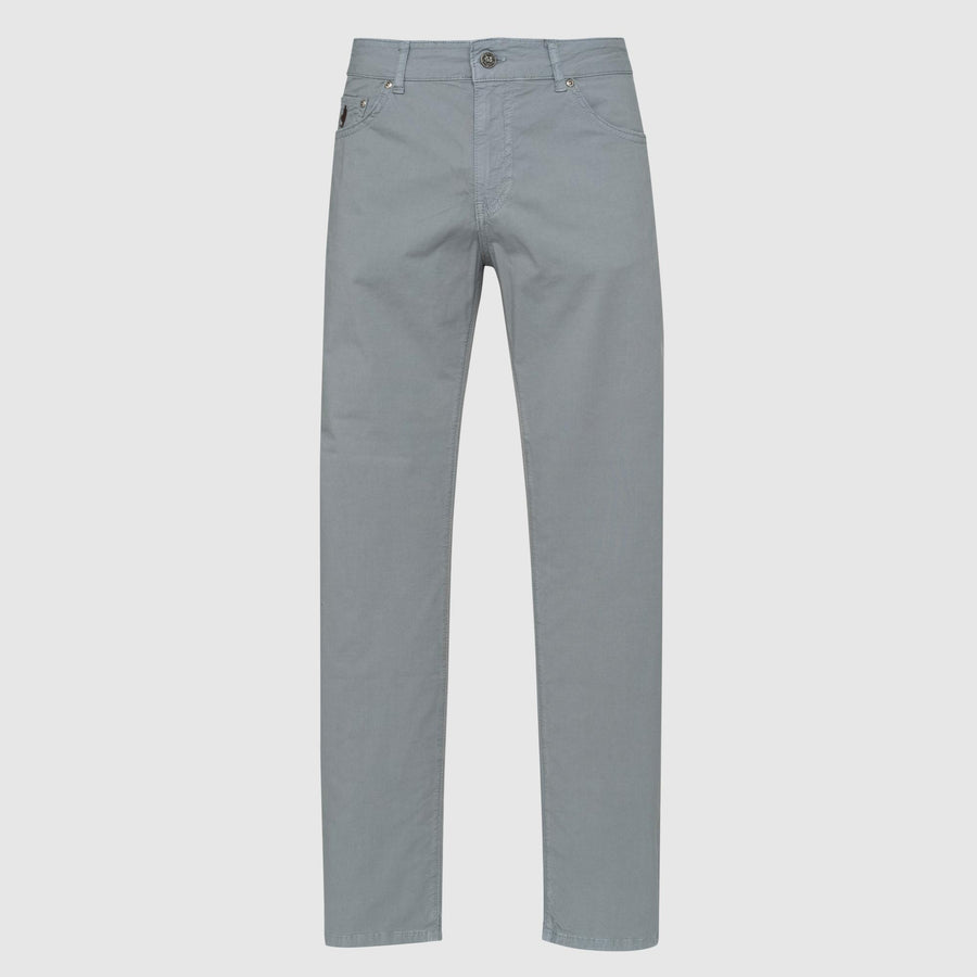 Five-pocket stretch gabardine trousers