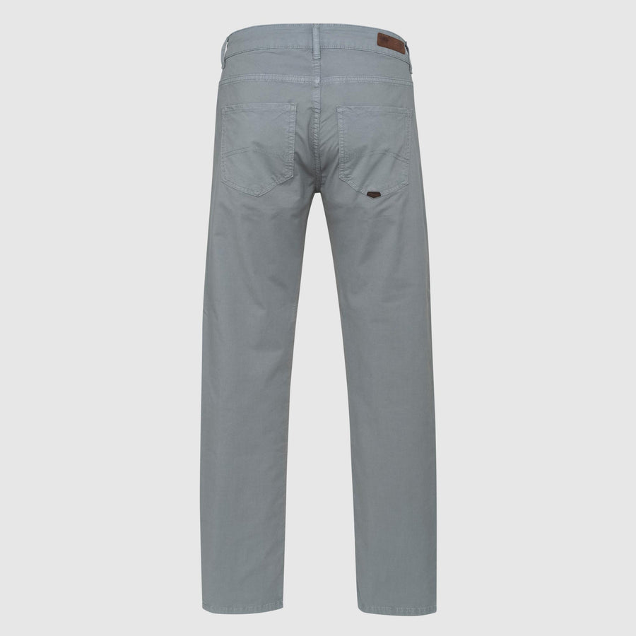 Pantaloni cinque tasche in gabardina stretch