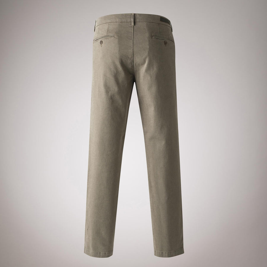 Chino Slim Fit in Reps di Cotone