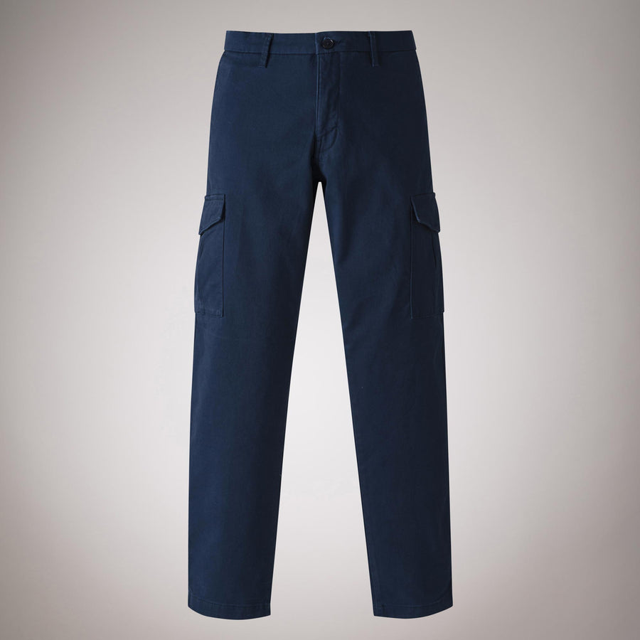 Chino Cargo in Gabardina di Cotone