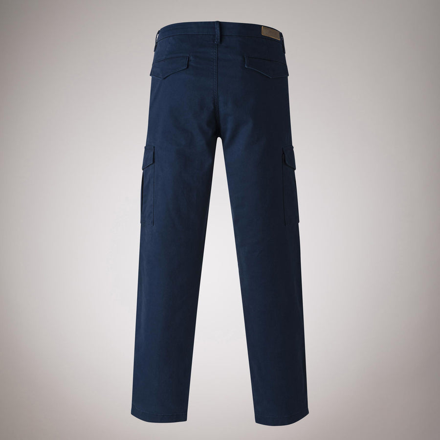 Chino Cargo in Gabardina di Cotone