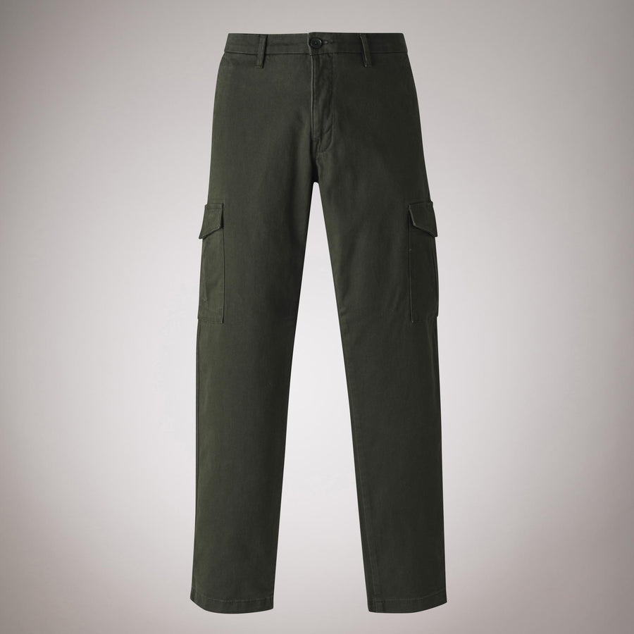 Chino Cargo in Gabardina di Cotone