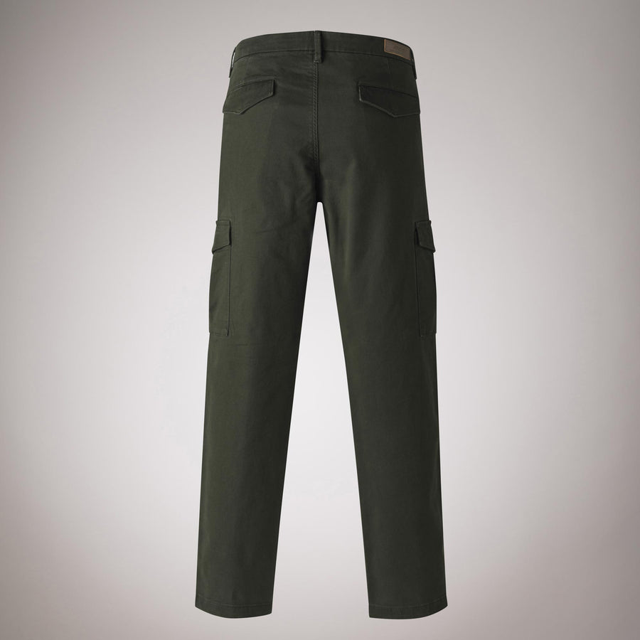 Chino Cargo in Gabardina di Cotone