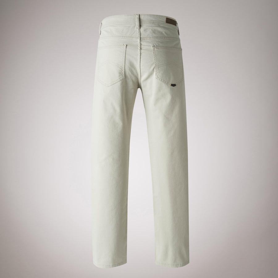 Regular fit five-pocket gabardine trousers