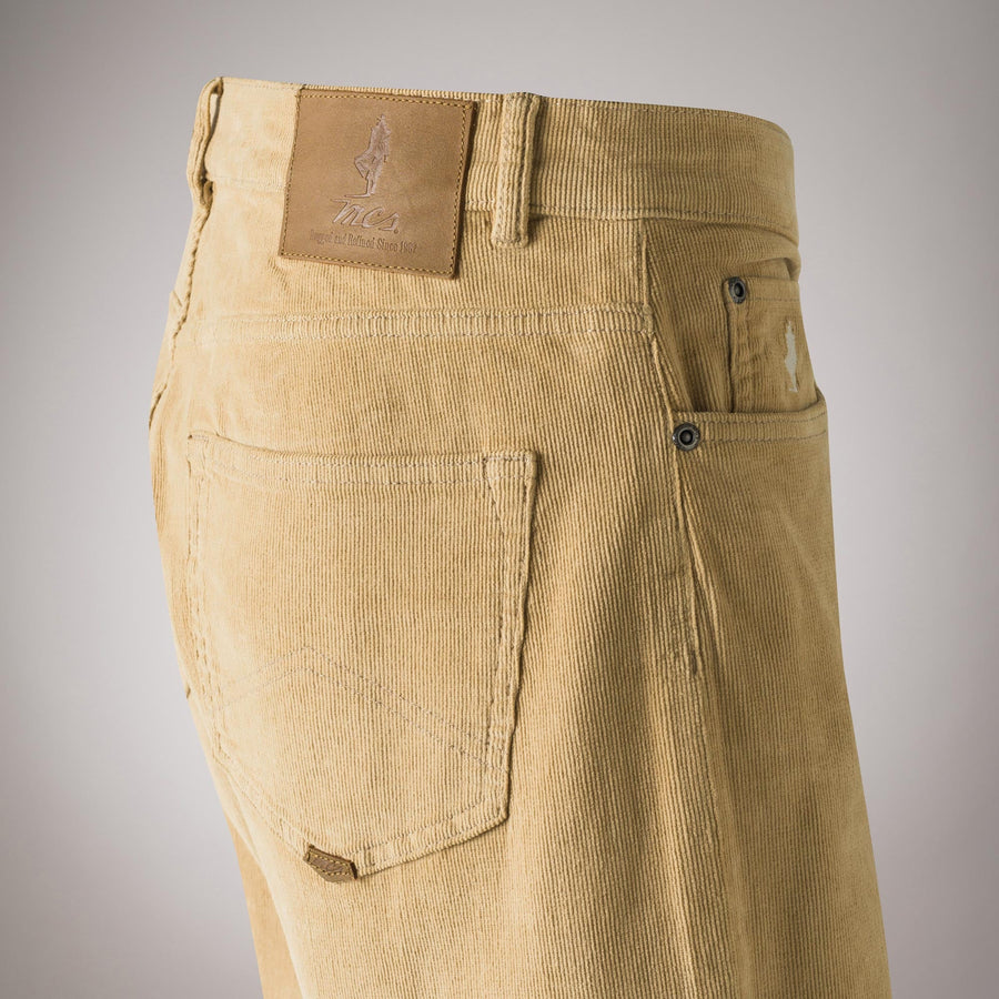 Regular fit five-pocket corduroy trousers