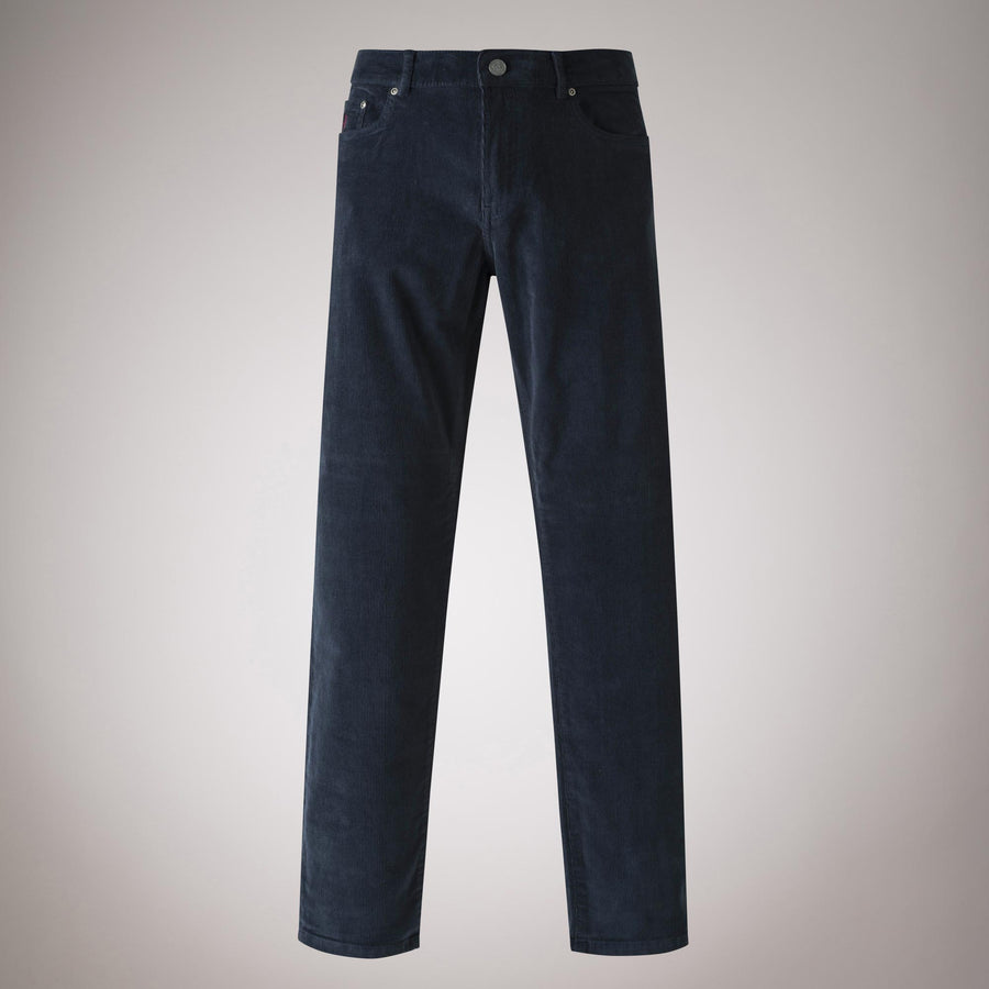 Regular fit five-pocket corduroy trousers
