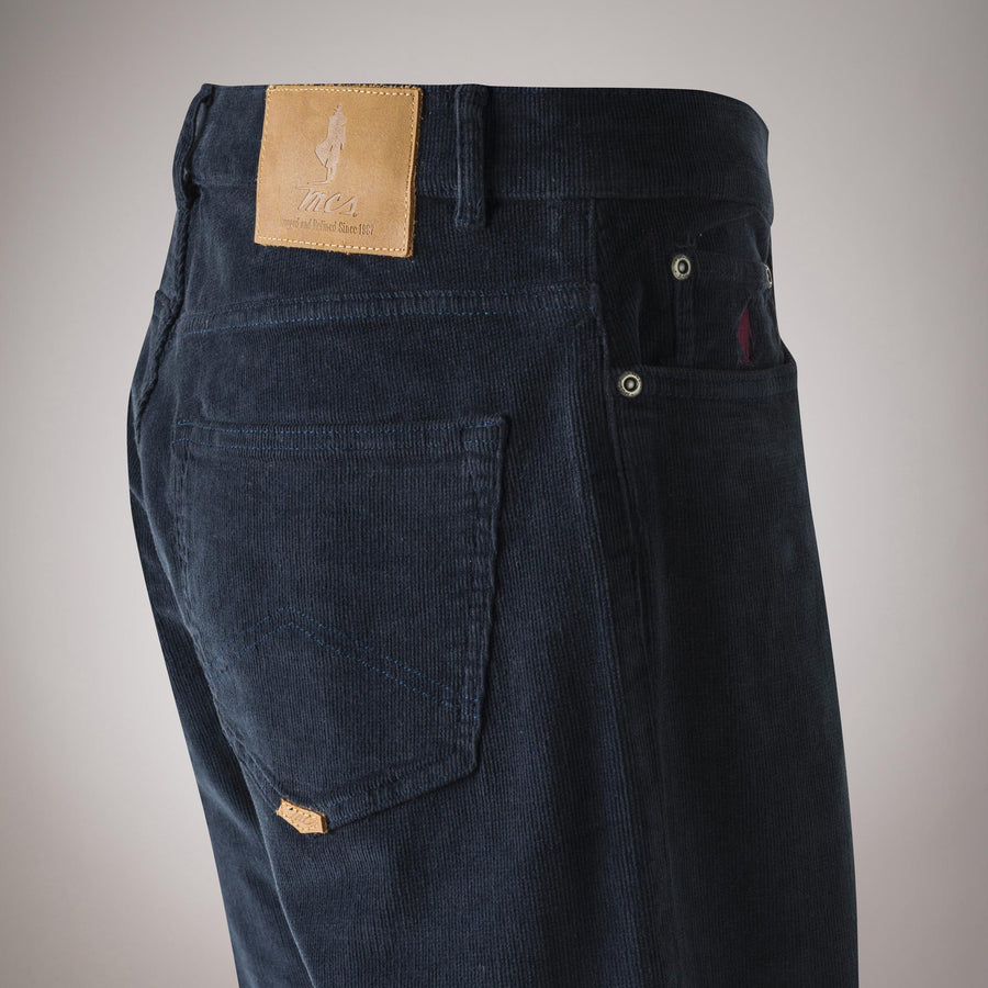 Regular fit five-pocket corduroy trousers