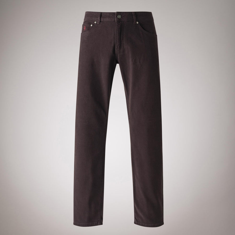 Cinque tasche in twill di cotone tencel Regular Fit