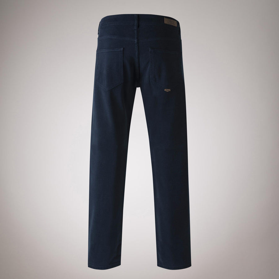 Five-pocket trousers in cotton twill and tencel