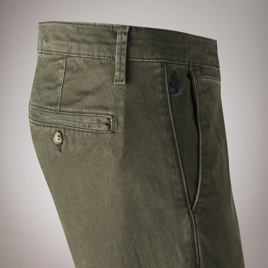 Chino in cotone stampato Regular Fit