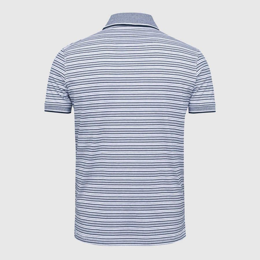 Polo in jersey rigato