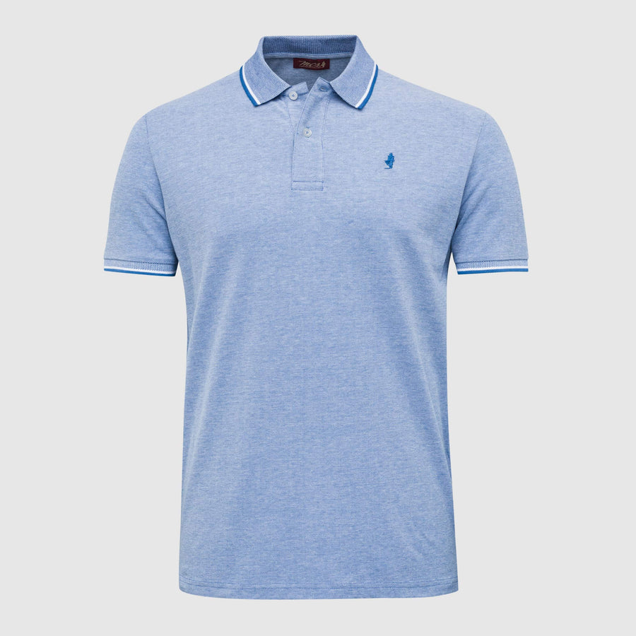 Polo in piquet a disegno Oxford