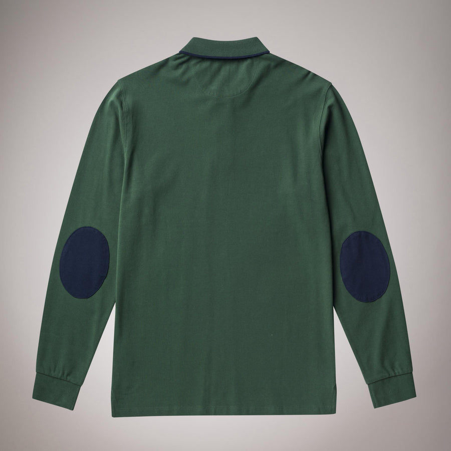 polo maniche lunghe con toppe