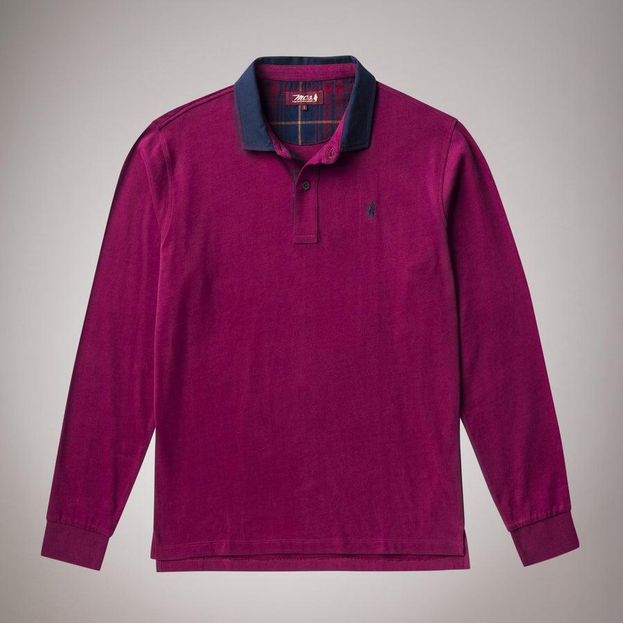 Polo shirt with contrast collar