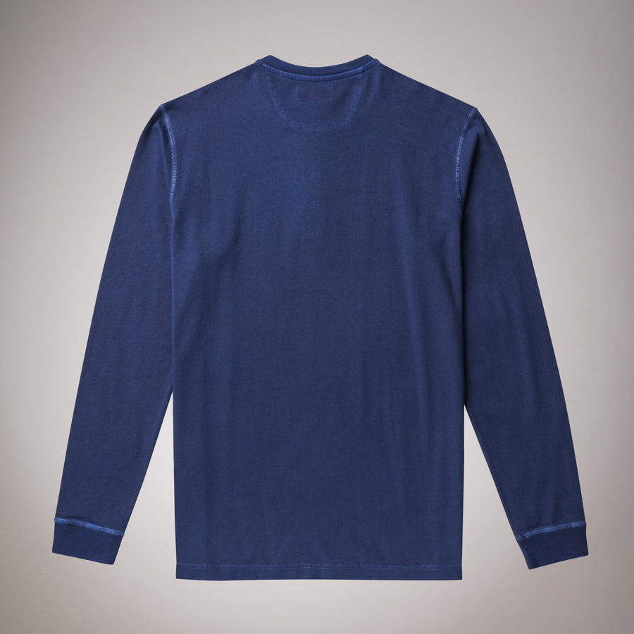 Jersey grandad collar polo shirt