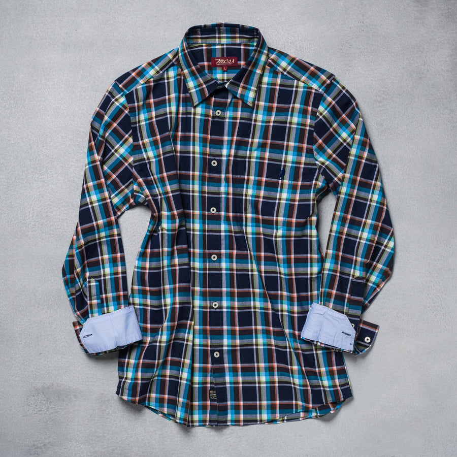 Coloured checked shirt
