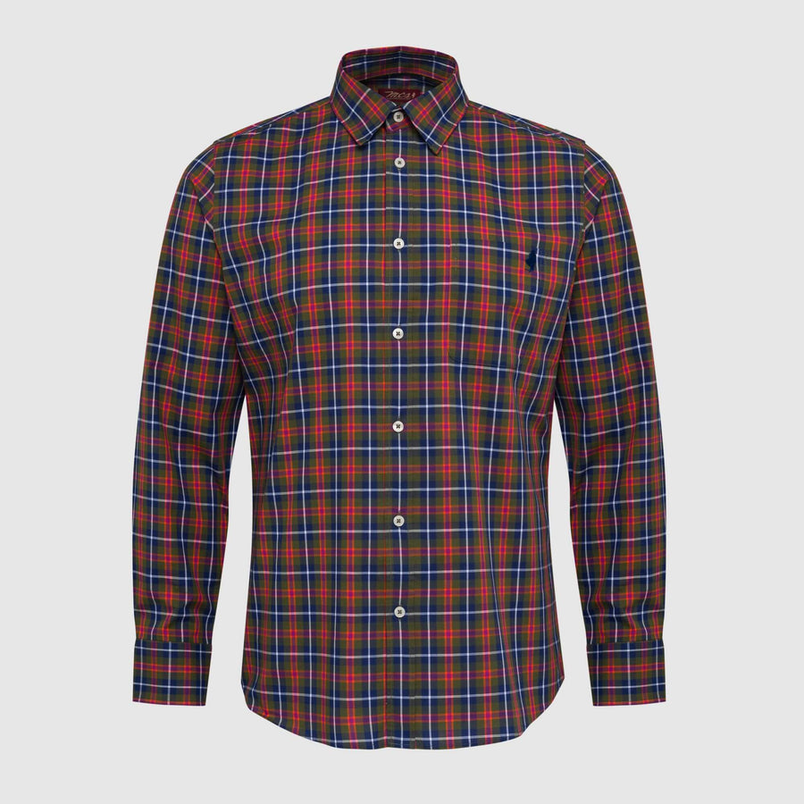 Coloured checked shirt